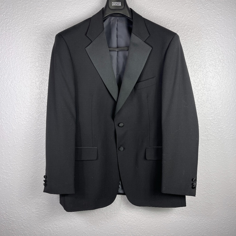 Mens Marks‎ & Spencer Black  Suit Jacket